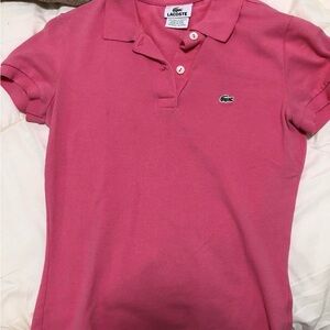 Lacoste Vibrant Pink Polo Shirt